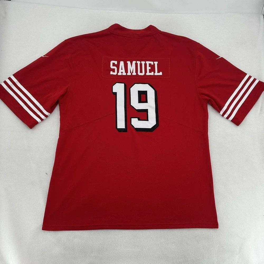 Nike Mens XXL San Francisco 49ers Deebo Samuel 19 Jersey Red 75th Anniversary
